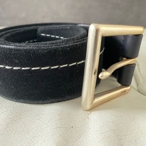 John Varvatos USA Suede Belt, Size 32/80 - See picture measurements